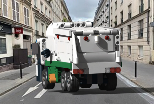 垃圾车立体拼装模型缩略图